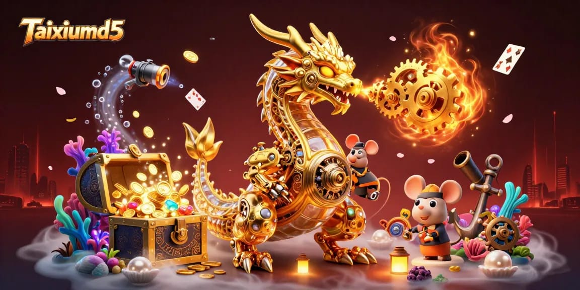 Discover winning strategies at Taixiumd5 through a captivating gaming illustration that showcases dynamic casino elements.
