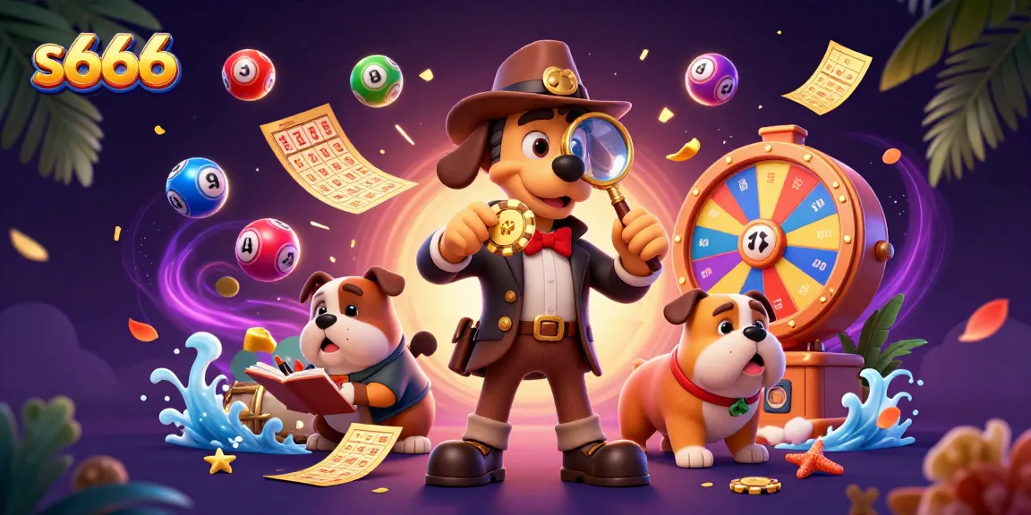 Engage in thrilling casino action at s666 with a cartoon detective and vibrant game elements.