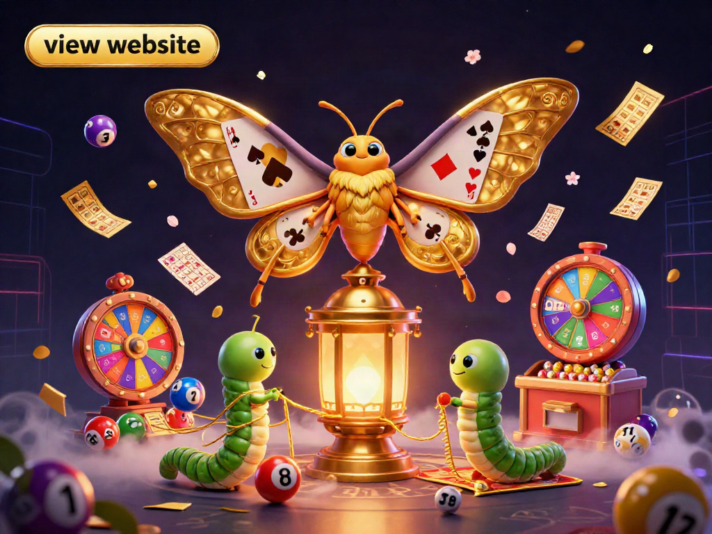 Engage with casino excitement as you view the website, featuring vibrant games and dynamic lottery scenes.