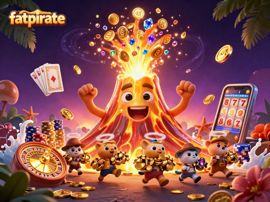 Engage with the exciting world of fatpirate casino, where treasure flows from a volcano amidst gems and gaming thrills.